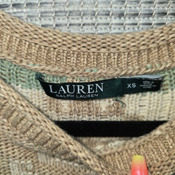 Ralph Lauren Aztec Knit Sweater Womens XS South Western Tribal Bohemian Boho - Picture 5 of 11